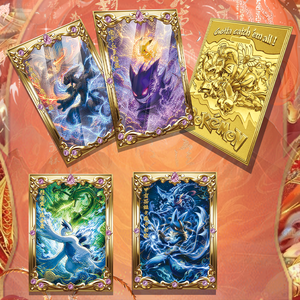 Cartes en métal émaillé 3D gravées Pokemoned Eif Baby Marshmallow Anime Japonais en gros, dorées, Fan Art, Booster, Blind Box, Jouets, Cadeaux - Product Image 2