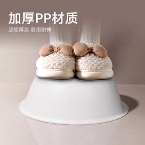 White Round Plastic Basin Medium Size Silver Ion Antibacterial For Face Feet Baby Care - Product Image 4