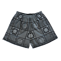 Shorts de course décontractés en polyester écologique à faible MOQ avec poches latérales, imprimé kaléidoscope personnalisé par transfert thermique, 5 pouces
