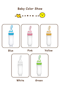 Biberón Dispensador de Alimentos de Silicona y PP de 90 ml, Libre de BPA, con Cuchara <span class=keywords><strong>para</strong></span> Alimentar a Bebés de 0 a 12 Meses con Pasta de Arroz - Product Image 5