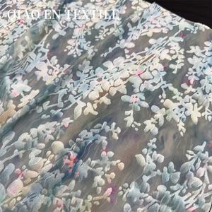 Nouveau tissu Spandex haute élastique flocage brûlé imprimé pour <span class=keywords><strong>les</strong></span> hauts <span class=keywords><strong>des</strong></span> femmes Costumes de danse robes tenues légèrement transparentes pour garçons - Product Image 3