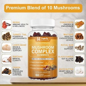 Complément alimentaire cérébral végétalien aux champignons nootropiques OEM/ODM en forme de gommes pour améliorer la mémoire et le sommeil - Product Image 3