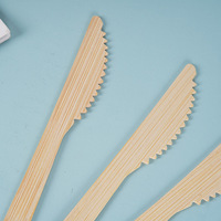 Juego de Cubiertos Desechables Ecológicos y Biodegradables de Bambú 100% Mini, Tenedores, Cucharas y Cuchillos para Fiestas