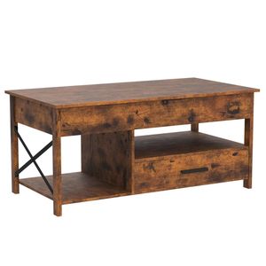 Facile da installare tavolo di sollevamento con ripostiglio, scomparto nascosto e ripiano aperto con rete metallica porta armadio ascensore tavolo da caffè - Product Image 2