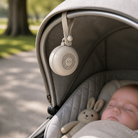 Machine à bruit blanc pour bébé OEM ODM HSD8041A ABS+Tissu, avec personnalisation de marque, thérapie par lumière rouge, enregistrement et fabrication en marque blanche
