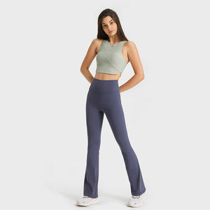 Nuevos Pantalones <span class=keywords><strong>de</strong></span> Yoga Micro Slim Fit <span class=keywords><strong>de</strong></span> Alta Elasticidad, Estilo Naked, Leggings <span class=keywords><strong>de</strong></span> Yoga a la Moda, Pantalones Deportivos Casuales para Mujer - Product Image 4