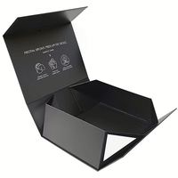 JeyBox Factory - Caja de Regalo de Cartón Rígido de Lujo Hecha a Mano, con Laminación Mate, Esponja y Cierre Magnético para Calcetines