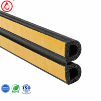 Bande d'étanchéité en mousse EPDM autocollante en forme de D pour porte et fenêtre, insonorisante, imperméable, anti-poussière, résistante aux UV/à la chaleur
