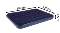 Lit d'air gonflable à une couche de taille Queen pour deux personnes avec pompe externe