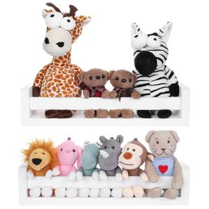 White Wall Hanging Book Shelves Storage Book Shelf Wooden for Nursery Organizer
