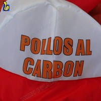 Homme gonflable personnalisé en forme de main qui agite pour la grillade de poulet BBQ