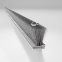 Bande d'étanchéité en silicone gris de qualité supérieure, profilé de protection contre les intempéries pour portes coulissantes robustes et fenêtres à persiennes