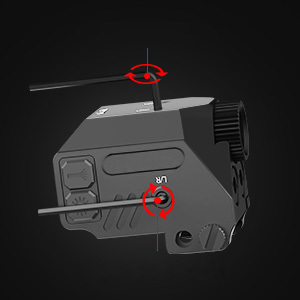 Có thể điều chỉnh sạc chiến thuật đèn pin không thấm nước màu xanh lá cây và tím chùm tia laser trắng LED ánh sáng Combo - Product Image 4