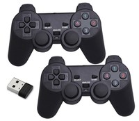Gamepad USB inalámbrico de doble mango 2,4G con Joystick de motor de vibración para TV ordenador Android Xbox Mobile PS3 PS2 Control