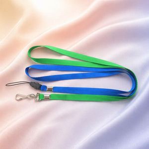 Custom Blue Polyester Lanyards for ID Badges with <b>Clip</b> Swivel <b>Hook</b> Eco-Friendly & Water Resistant Promotional Products - Product Image 2
