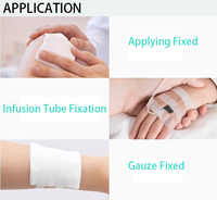 Bande adhésive transparente en PE de qualité médicale, respirante, facile à déchirer, pour pansements chirurgicaux et premiers secours