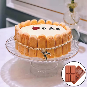 Moules en silicone rectangulaires à 8 trous pour la cuisson, moules ovales en silicone, longues bandes de moules à éclairs pour le chocolat et les bonbons - Product Image 3