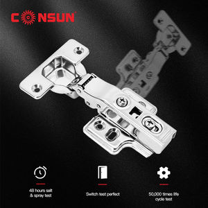 Consun Groothandel 35mm RVS Verborgen Clip-on Soft Close Scharnieren Meubels Keuken Kastdeur Scharnieren - Product Image 2