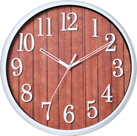 Reloj de pared de plástico redondo para el hogar, cronógrafo de cocina 3D de estilo Retro europeo, regalo decorativo, la mejor oferta