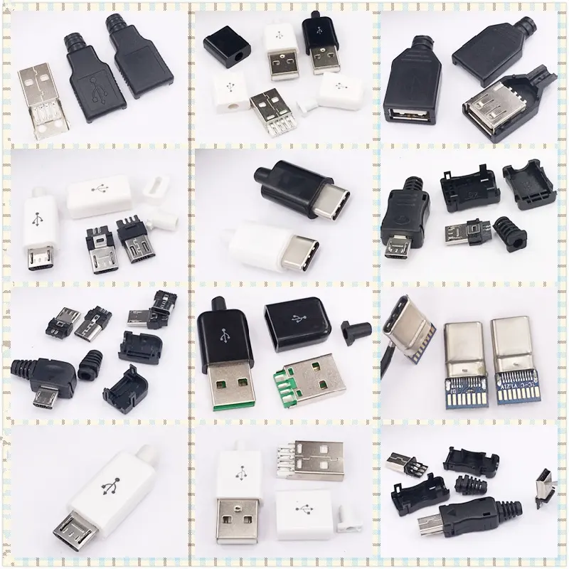 Mobile Phone Charging Port Connector Terminals Micro Usb Socket Usb Connector