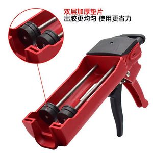 Pistola de Calafateo Hidráulica de Doble Tubo, Plástico Rojo, Herramienta de Aplicación para Bricolaje - Product Image 3