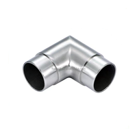 Coude de tube rond réglable de conception moderne pour les accessoires de main courante en acier inoxydable dans les applications de balcon et d'escalier