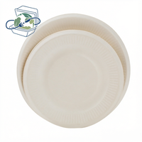 XS-YPH06 Assiette de table en pulpe de canne à sucre moulée, gaufrée, écologique et biodégradable, 6 pouces
