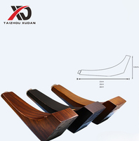 Pieds de canapé en bois en forme de sept, accessoires de meubles, support pour armoire, table de chevet, table basse, support TV