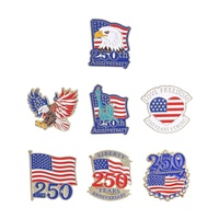 Épinglette Commémorative du 250e Anniversaire des États-Unis, Aigle Chauve, Drapeau Américain, Statue de la Liberté, Broche, Badge de Revers, Épinglette Rétro Patriotique