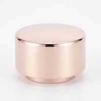 Bouchons de flacons de parfum de luxe - Options en acier inoxydable et laiton usinées par CNC, avec placage chrome miroir profond, durables, OEM