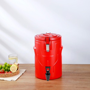 Conteneur Isotherme en Plastique de Qualité Commerciale Grande Capacité pour Lait de Soja, Thé au Lait, Thé à la Gélatine d'Herbe, Soupe – Maintient Chaud ou Froid – Design Moderne - Product Image 5