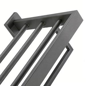 Toallero de hierro fundido gris, instalación en pared, diseño moderno, accesorios de baño fáciles de limpiar - Product Image 3