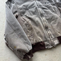 Chaqueta de piloto de marca de lujo-Chaqueta de cremallera lavada con agua Vintage de invierno para hombre