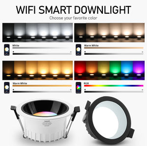 <span class=keywords><strong>Spot</strong></span> lumineux encastré intelligent AC85-265V rvb + CW tuya avec télécommande - Product Image 5