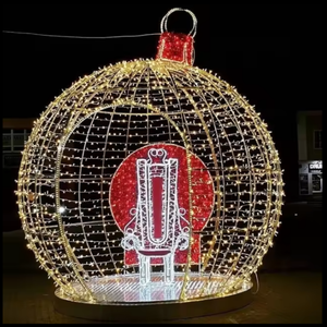 New year Christmas waterproof <b>led</b> <b>ball</b> arch giant <b>ball</b> house for outdoor decoration - Product Image 5