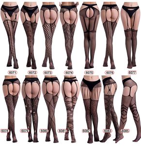 garter belt leggings Tie Me Up Thigh Highs With Garter Belt - Black