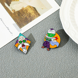 En gros, 100 modèles de broches et épingles de revers en émail souple, badges métalliques, motifs de personnages d'anime mignons (Goku <span class=keywords><strong>Dragon</strong></span> <span class=keywords><strong>Z</strong></span>-<span class=keywords><strong>Ball</strong></span>) pour vêtements - Product Image 4