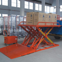 Nouvelle plateforme élévatrice à ciseaux hydraulique sans fosse Konty SJG avec table de taille personnalisable pour le chargement/déchargement de camions et les levages en quai