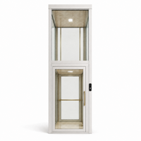 Mini-ascenseur domestique compact à 2 arrêts pour sous-sol et étage de plain-pied, idéal pour villa