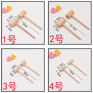 Mini Martello in <span class=keywords><strong>Legno</strong></span> di Pino Dipinto con Design Antico in Stile Europeo, Decorazione per la Casa e Oggetto da Esposizione - Product Image 6