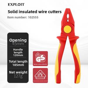 คีมตัดสายไฟอเนกประสงค์ รุ่น EXPLOIT ผลิตจากเหล็กโครเมียมวานาเดียม คุณภาพอุตสาหกรรม พร้อมด้ามจับกันลื่น ฟังก์ชั่นวัดขนาดในตัว - Product Image 6