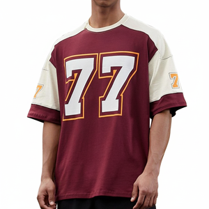 Custom Oversized <b>Drop</b> Shoulder American Football Jersey for Men - Product Image 1