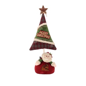 <span class=keywords><strong>Albero</strong></span> <span class=keywords><strong>di</strong></span> <span class=keywords><strong>Natale</strong></span> Decorativo in Poliestere Zaves 28.5" con <span class=keywords><strong>Sacco</strong></span> Regalo <span class=keywords><strong>di</strong></span> Babbo <span class=keywords><strong>Natale</strong></span> Rosso Verde Grazioso Ornamento da Finestra e Scrivania - Product Image 1