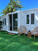 Maison conteneur modulaire préfabriquée de luxe la plus populaire Panneau ondulé extensible personnalisé pour l'école US Costa Rica Mexique