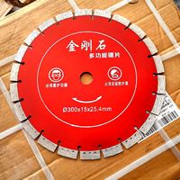 Mata Gergaji Potong Berlian 300/350mm dengan Kekerasan Tinggi, Dilas Laser, untuk Pemotongan Jalan & Beton, Pisau Gergaji Tangan untuk Pemotongan Dinding
