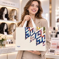 Sac cadeau en papier de luxe avec impression offset pour l'emballage des faux ongles, la vente au détail en salon et les accessoires de beauté