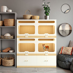 Caseta para <span class=keywords><strong>Perros</strong></span> de Interior Comercial con Estructura de Madera, Jaula Grande para <span class=keywords><strong>Perros</strong></span>, Adecuada para Hoteles para Mascotas, Pensiones Caninas y Casetas - Product Image 3