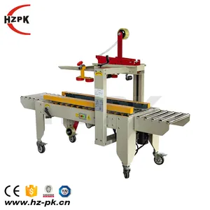 HZPK High Speed Automatic Large Square Food Carton Box Gluing And Closing Tape Packing Sealing Machine