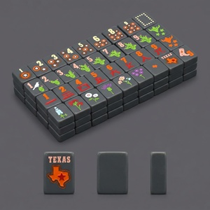 Tuiles de Mahjong de Luxe en Acrylique de Qualité Supérieure, Inspirées du Cloisonné, Gravées au Laser, pour la Personnalisation des Marques E-commerce - Product Image 2