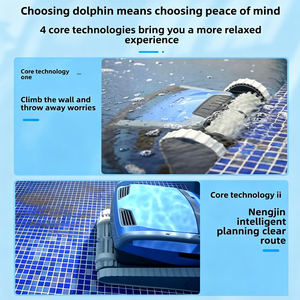 <span class=keywords><strong>Dolphin</strong></span> <span class=keywords><strong>M600</strong></span> Machine de nettoyage de piscine entièrement automatique à aspiration des eaux usées en plastique, <span class=keywords><strong>robot</strong></span> nettoyeur de piscine hors sol à double propulsion avec batterie au lithium - Product Image 3